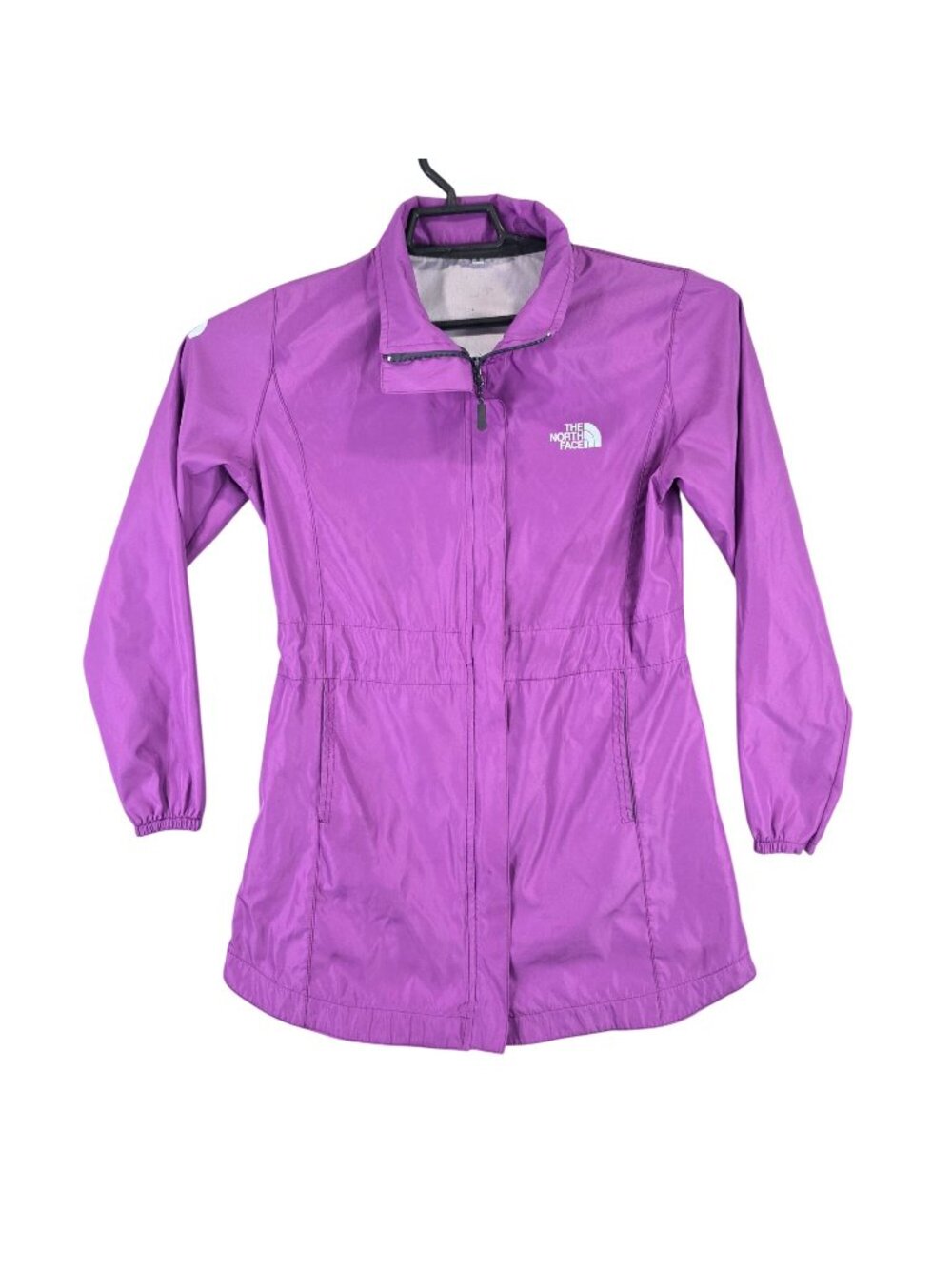 Women's The North Face Purple Windbreaker Full Zip Jacket Cinch Waist Size S